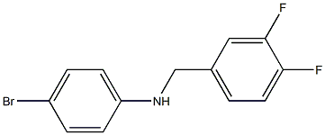 (4-bromophenyl)(3,4-difluorophenyl)methylamine Struktur