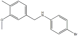 (4-bromophenyl)(3-methoxy-4-methylphenyl)methylamine Struktur