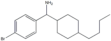 (4-bromophenyl)(4-butylcyclohexyl)methanamine Struktur