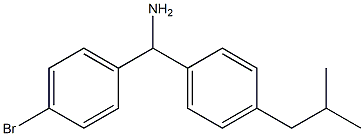 (4-bromophenyl)[4-(2-methylpropyl)phenyl]methanamine Struktur