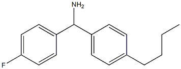 (4-butylphenyl)(4-fluorophenyl)methanamine Struktur