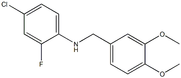 (4-chloro-2-fluorophenyl)(3,4-dimethoxyphenyl)methylamine Struktur