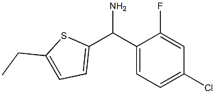 (4-chloro-2-fluorophenyl)(5-ethylthiophen-2-yl)methanamine Struktur