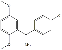 (4-chlorophenyl)(2,5-dimethoxyphenyl)methanamine Struktur