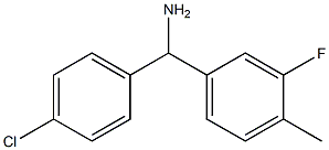 (4-chlorophenyl)(3-fluoro-4-methylphenyl)methanamine Struktur