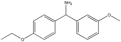 (4-ethoxyphenyl)(3-methoxyphenyl)methanamine Struktur