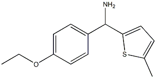 (4-ethoxyphenyl)(5-methylthiophen-2-yl)methanamine Struktur