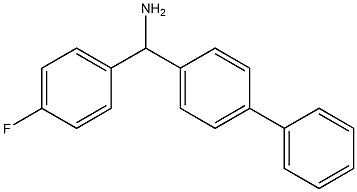 (4-fluorophenyl)(4-phenylphenyl)methanamine Struktur