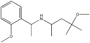 (4-methoxy-4-methylpentan-2-yl)[1-(2-methoxyphenyl)ethyl]amine Struktur