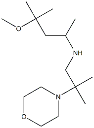 (4-methoxy-4-methylpentan-2-yl)[2-methyl-2-(morpholin-4-yl)propyl]amine Struktur