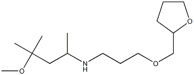 (4-methoxy-4-methylpentan-2-yl)[3-(oxolan-2-ylmethoxy)propyl]amine Struktur