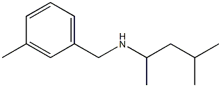 (4-methylpentan-2-yl)[(3-methylphenyl)methyl]amine Struktur