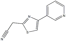 (4-pyridin-3-yl-1,3-thiazol-2-yl)acetonitrile Struktur