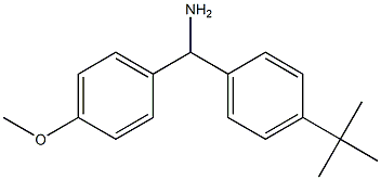 (4-tert-butylphenyl)(4-methoxyphenyl)methanamine Struktur