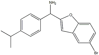 (5-bromo-1-benzofuran-2-yl)[4-(propan-2-yl)phenyl]methanamine Struktur