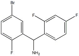 (5-bromo-2-fluorophenyl)(2,4-difluorophenyl)methanamine Struktur