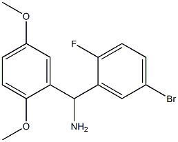 (5-bromo-2-fluorophenyl)(2,5-dimethoxyphenyl)methanamine Struktur