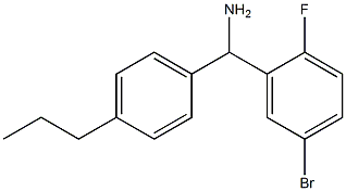 (5-bromo-2-fluorophenyl)(4-propylphenyl)methanamine Struktur