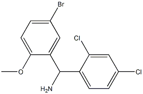 (5-bromo-2-methoxyphenyl)(2,4-dichlorophenyl)methanamine Struktur