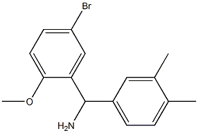 (5-bromo-2-methoxyphenyl)(3,4-dimethylphenyl)methanamine Struktur