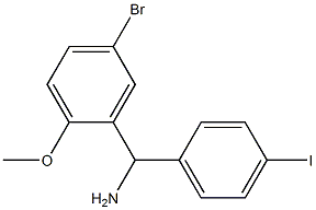 (5-bromo-2-methoxyphenyl)(4-iodophenyl)methanamine Struktur