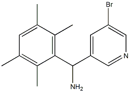 (5-bromopyridin-3-yl)(2,3,5,6-tetramethylphenyl)methanamine Struktur