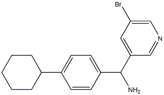 (5-bromopyridin-3-yl)(4-cyclohexylphenyl)methanamine Struktur