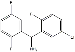 (5-chloro-2-fluorophenyl)(2,5-difluorophenyl)methanamine Struktur