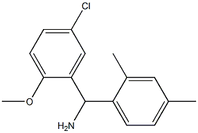 (5-chloro-2-methoxyphenyl)(2,4-dimethylphenyl)methanamine Struktur