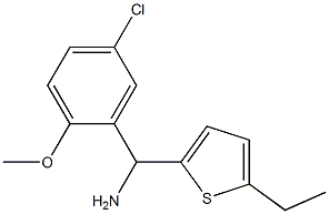 (5-chloro-2-methoxyphenyl)(5-ethylthiophen-2-yl)methanamine Struktur