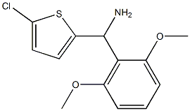 (5-chlorothiophen-2-yl)(2,6-dimethoxyphenyl)methanamine Struktur