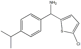 (5-chlorothiophen-2-yl)[4-(propan-2-yl)phenyl]methanamine Struktur