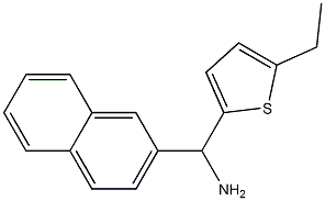 (5-ethylthiophen-2-yl)(naphthalen-2-yl)methanamine Struktur