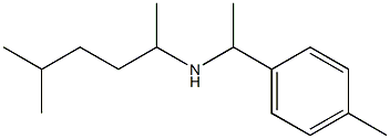 (5-methylhexan-2-yl)[1-(4-methylphenyl)ethyl]amine Struktur