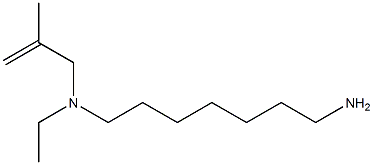 (7-aminoheptyl)(ethyl)(2-methylprop-2-en-1-yl)amine Struktur