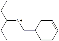 (cyclohex-3-en-1-ylmethyl)(pentan-3-yl)amine Struktur