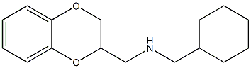 (cyclohexylmethyl)(2,3-dihydro-1,4-benzodioxin-2-ylmethyl)amine Struktur