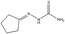 (cyclopentylideneamino)thiourea Struktur