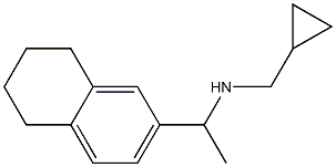 (cyclopropylmethyl)[1-(5,6,7,8-tetrahydronaphthalen-2-yl)ethyl]amine Struktur