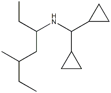 (dicyclopropylmethyl)(5-methylheptan-3-yl)amine Struktur