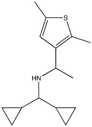 (dicyclopropylmethyl)[1-(2,5-dimethylthiophen-3-yl)ethyl]amine Struktur