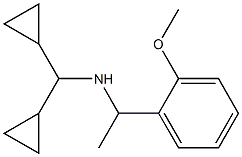 (dicyclopropylmethyl)[1-(2-methoxyphenyl)ethyl]amine Struktur