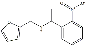 (furan-2-ylmethyl)[1-(2-nitrophenyl)ethyl]amine Struktur