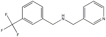 (pyridin-3-ylmethyl)({[3-(trifluoromethyl)phenyl]methyl})amine Struktur