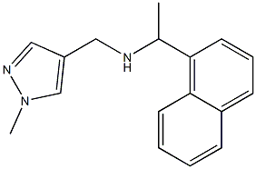 [(1-methyl-1H-pyrazol-4-yl)methyl][1-(naphthalen-1-yl)ethyl]amine Struktur