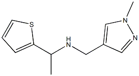 [(1-methyl-1H-pyrazol-4-yl)methyl][1-(thiophen-2-yl)ethyl]amine Struktur