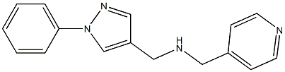 [(1-phenyl-1H-pyrazol-4-yl)methyl](pyridin-4-ylmethyl)amine Struktur