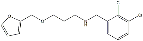 [(2,3-dichlorophenyl)methyl][3-(furan-2-ylmethoxy)propyl]amine Struktur