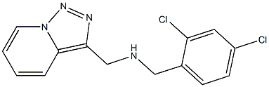 [(2,4-dichlorophenyl)methyl]({[1,2,4]triazolo[3,4-a]pyridin-3-ylmethyl})amine Struktur