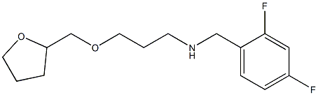 [(2,4-difluorophenyl)methyl][3-(oxolan-2-ylmethoxy)propyl]amine Struktur